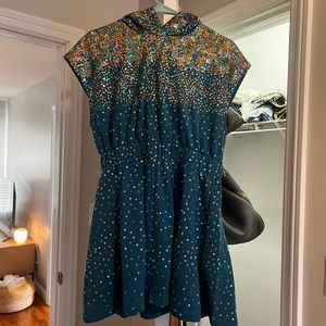 Queen of sparkles hoody sequin scattered dress brand new